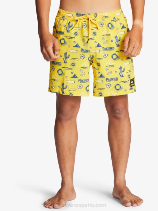 voleo quik pacifico amarillo 17 voleas D6T4D1763 hombres Quiksilver x Pacifico