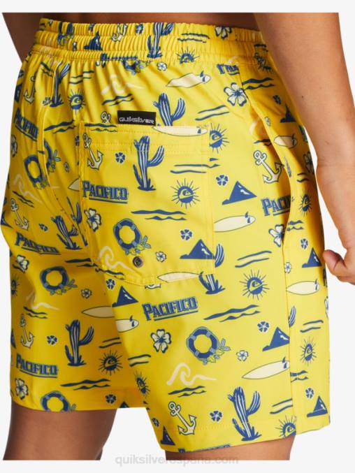 voleo quik pacifico amarillo 17 voleas D6T4D1763 hombres Quiksilver x Pacifico