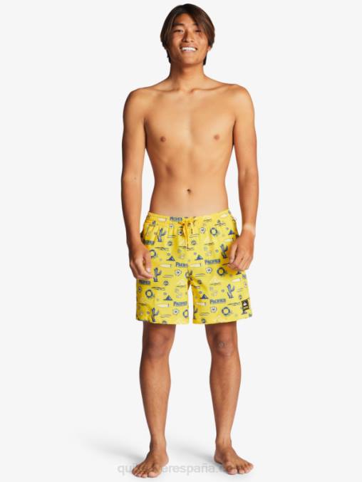 voleo quik pacifico amarillo 17 voleas D6T4D1763 hombres Quiksilver x Pacifico