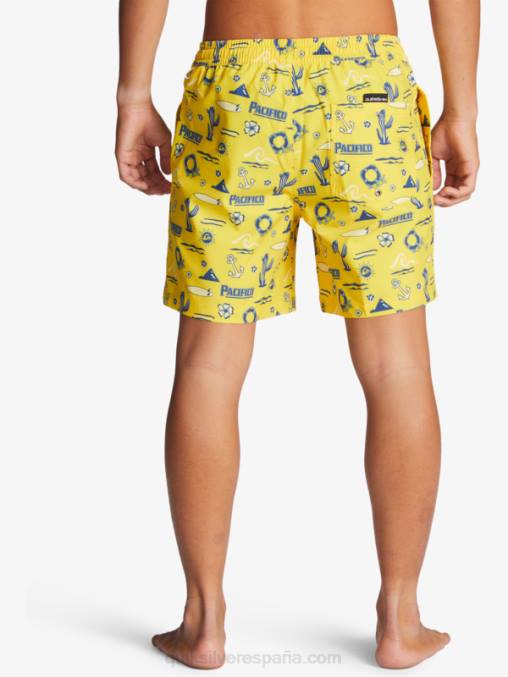 voleo quik pacifico amarillo 17 voleas D6T4D1763 hombres Quiksilver x Pacifico