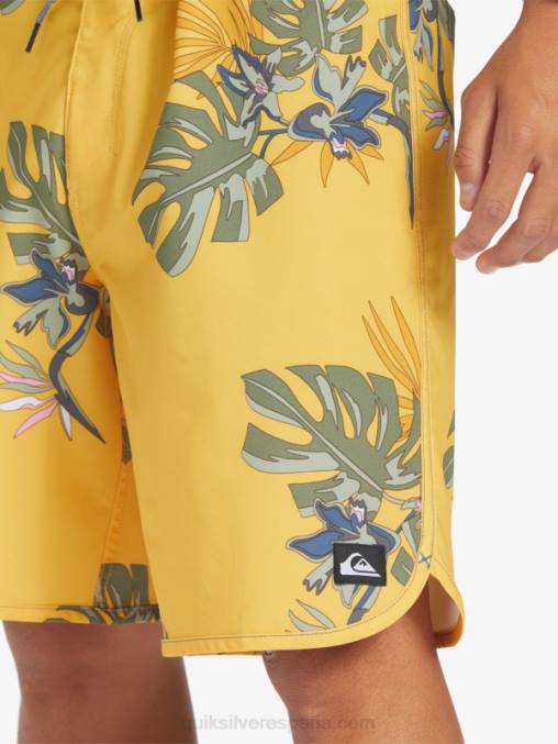 yema de huevo shorts de playa surfsilk festoneado 19 D6T4D214 hombres Quiksilver