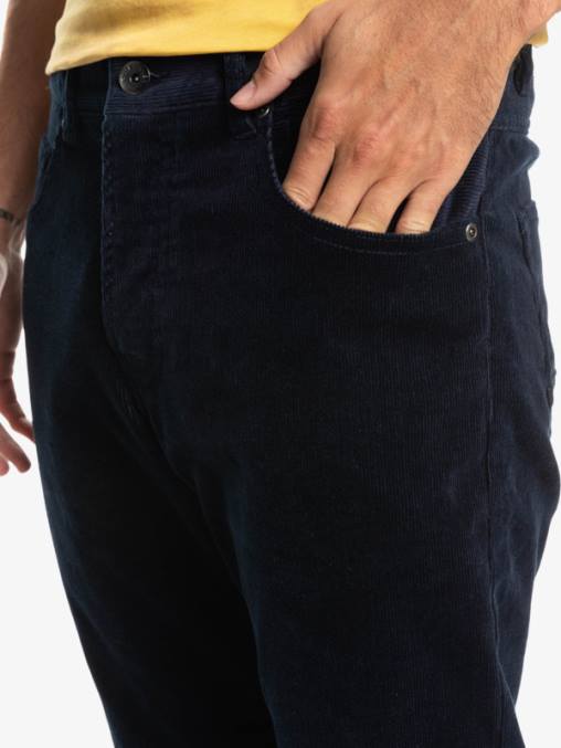chaqueta azul marino pantalones de pana de pana kracker D6T4D1548 hombres Quiksilver
