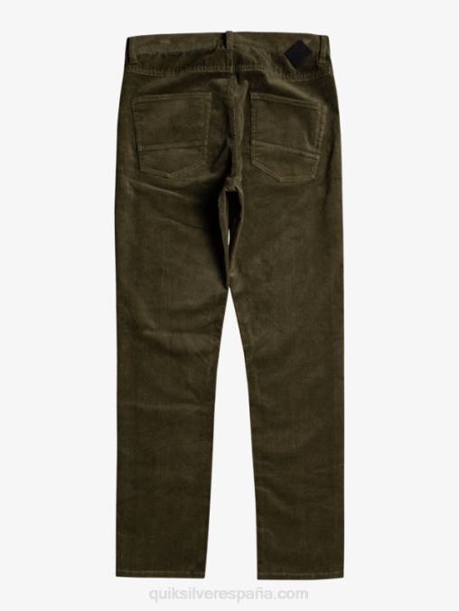 hoja de uva pantalones de pana de pana kracker D6T4D1549 hombres Quiksilver