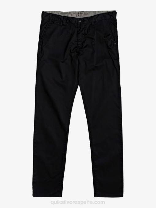negro pantalones chinos con bolsillos de daily union D6T4D1160 hombres Quiksilver