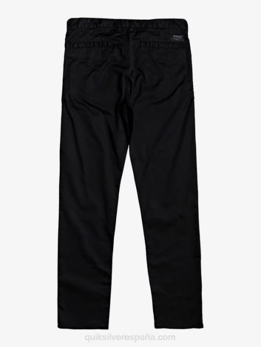 negro pantalones chinos con bolsillos de daily union D6T4D1160 hombres Quiksilver
