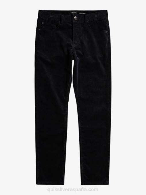 negro pantalones de pana de pana kracker D6T4D1546 hombres Quiksilver