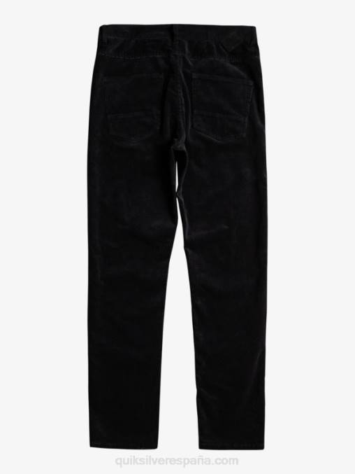 negro pantalones de pana de pana kracker D6T4D1546 hombres Quiksilver