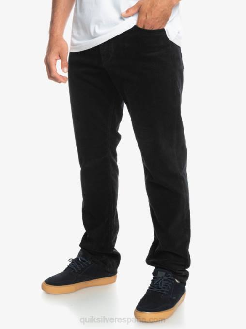 negro pantalones de pana de pana kracker D6T4D1546 hombres Quiksilver
