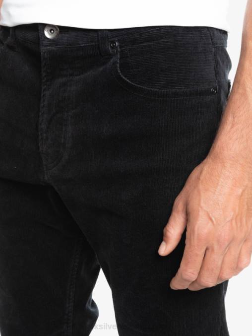 negro pantalones de pana de pana kracker D6T4D1546 hombres Quiksilver