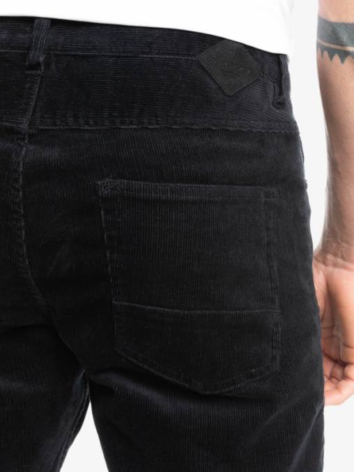 negro pantalones de pana de pana kracker D6T4D1546 hombres Quiksilver