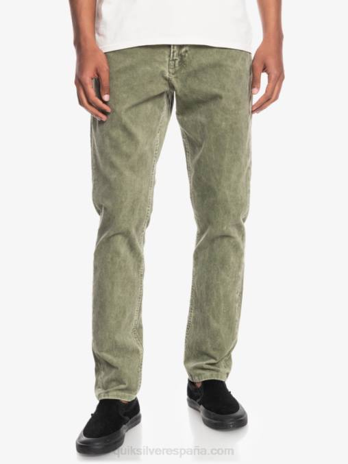 trébol de cuatro hojas pantalones de pana de corte recto kracker D6T4D1607 hombres Quiksilver