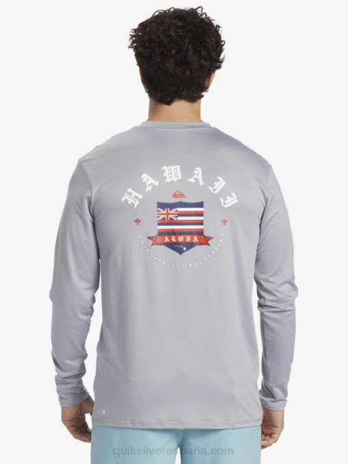 aguanieve camiseta de surf de manga larga hawaii royal upf 50 D6T4D925 hombres Quiksilver