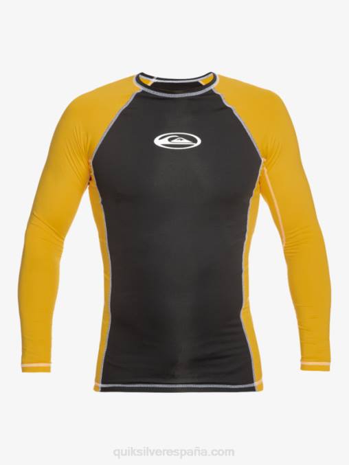 amarillo yema lycra manga larga protección saturno upf 50 D6T4D652 hombres Quiksilver