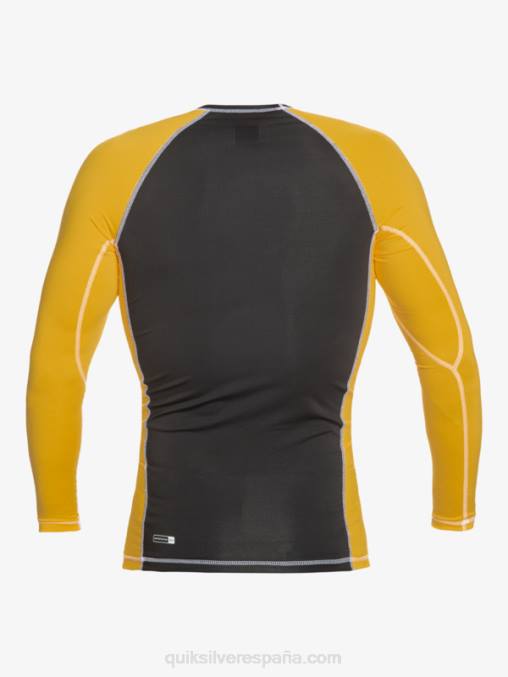 amarillo yema lycra manga larga protección saturno upf 50 D6T4D652 hombres Quiksilver