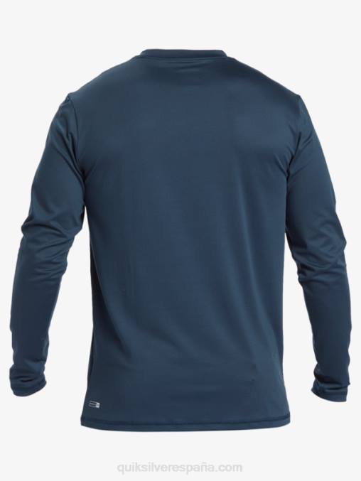 azul marino medianoche omni session camiseta de surf de manga larga upf 50 D6T4D405 hombres Quiksilver