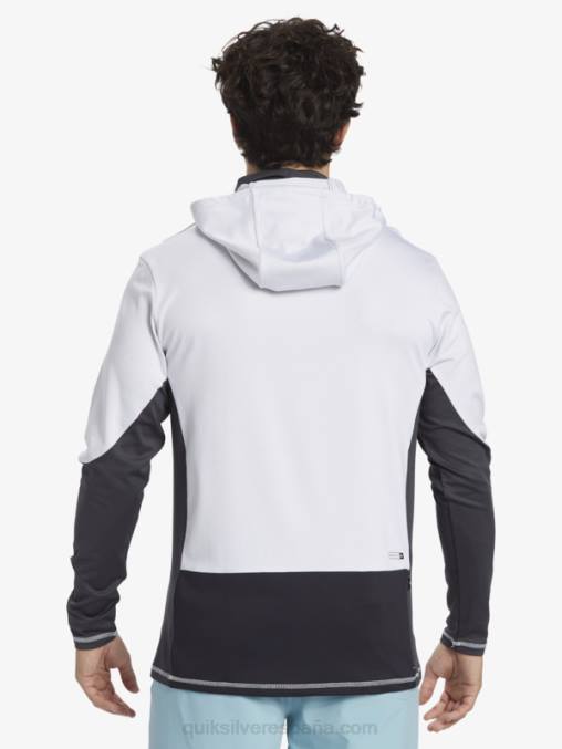 blanco Camiseta de surf de manga larga con capucha UPF 50 de Waterman Angler D6T4D831 hombres Quiksilver