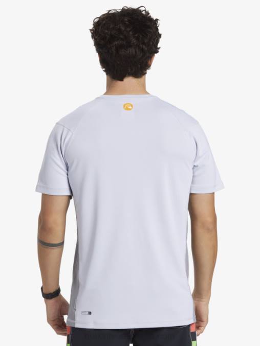 blanco camiseta de surf de manga corta waterman bamboo check 2 upf 50 D6T4D273 hombres Quiksilver