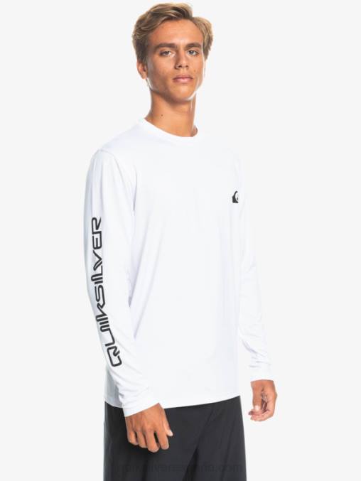 blanco omni session camiseta de surf de manga larga upf 50 D6T4D401 hombres Quiksilver