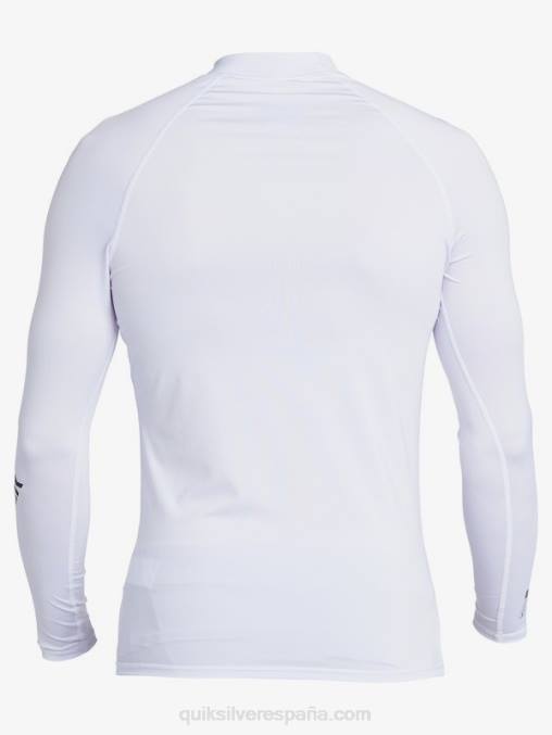 blanco todos los tiempos manga larga upf 50 rashguard D6T4D1429 hombres Quiksilver