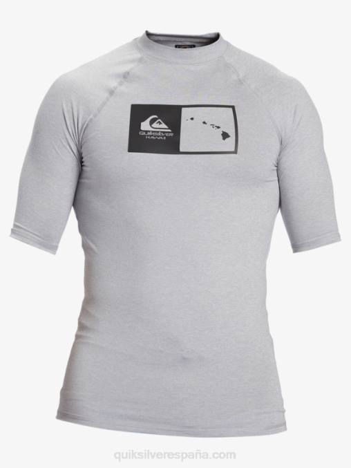brezo aguanieve camiseta de surf de manga corta hawaii double down upf 50 D6T4D1169 hombres Quiksilver