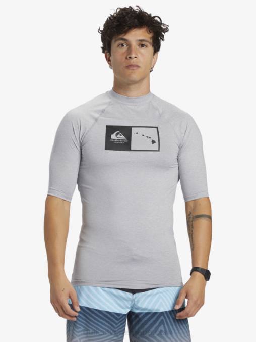 brezo aguanieve camiseta de surf de manga corta hawaii double down upf 50 D6T4D1169 hombres Quiksilver