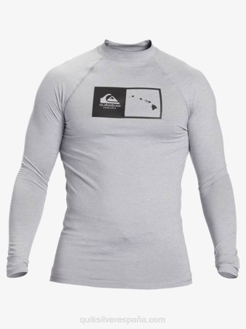 brezo aguanieve camiseta de surf de manga larga hawaii double down upf 50 D6T4D1106 hombres Quiksilver