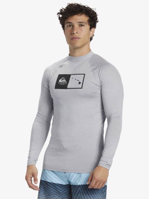 brezo aguanieve camiseta de surf de manga larga hawaii double down upf 50 D6T4D1106 hombres Quiksilver