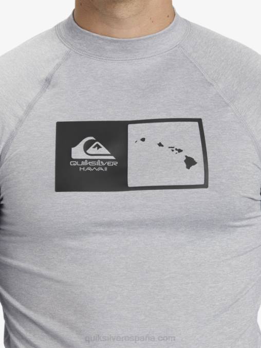 brezo aguanieve camiseta de surf de manga larga hawaii double down upf 50 D6T4D1106 hombres Quiksilver