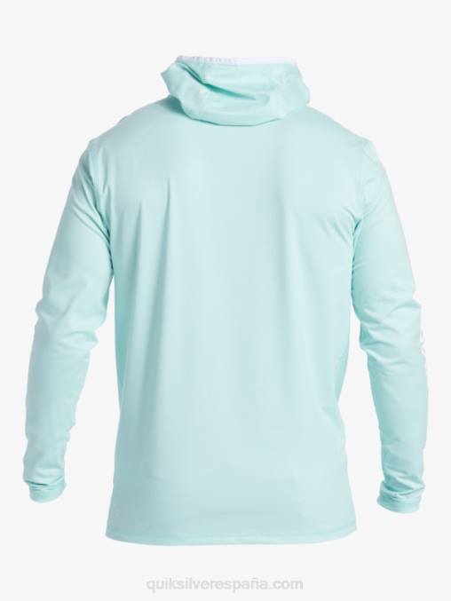 brezo azul cielo camiseta de surf heritage upf 50 de manga larga D6T4D419 hombres Quiksilver