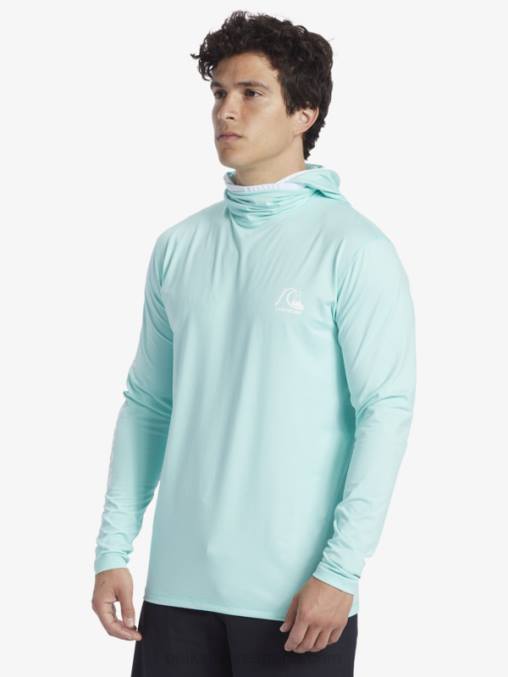 brezo azul cielo camiseta de surf heritage upf 50 de manga larga D6T4D419 hombres Quiksilver