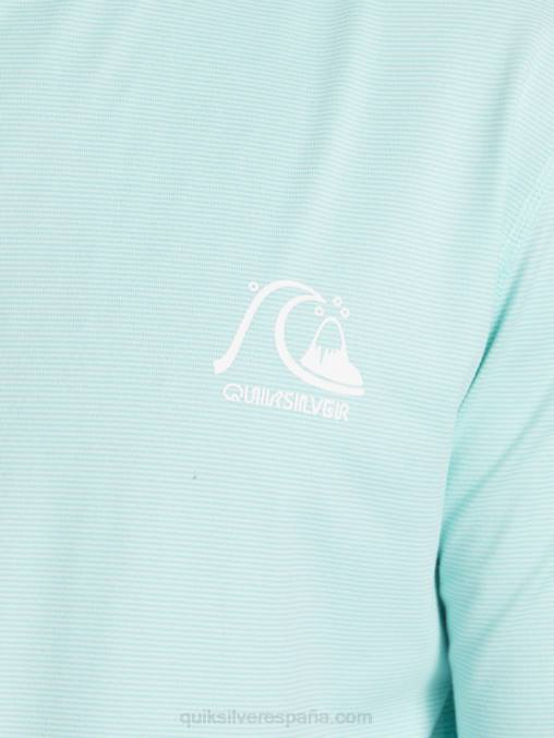 brezo azul cielo camiseta de surf heritage upf 50 de manga larga D6T4D419 hombres Quiksilver