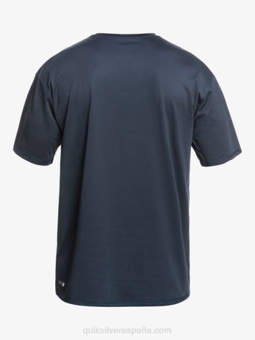 brezo azul marino medianoche camiseta de surf heritage heather de manga corta upf 50 D6T4D1129 hombres Quiksilver