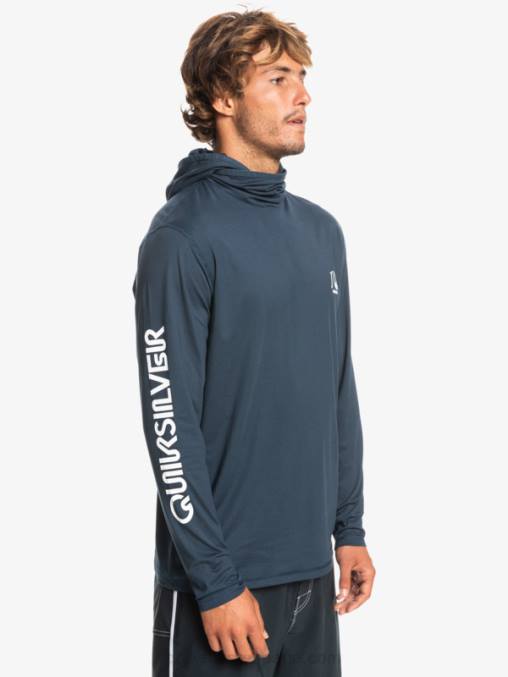 brezo azul marino medianoche camiseta de surf heritage upf 50 de manga larga D6T4D417 hombres Quiksilver