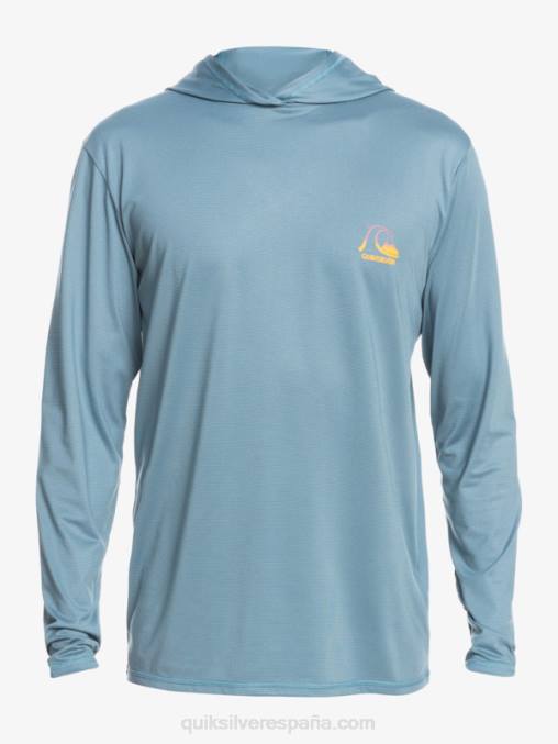 brezo azul provincial playera de surf de manga larga con capucha drag upf 50 D6T4D1834 hombres Quiksilver
