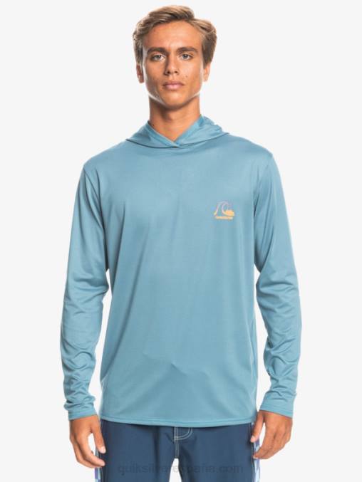 brezo azul provincial playera de surf de manga larga con capucha drag upf 50 D6T4D1834 hombres Quiksilver