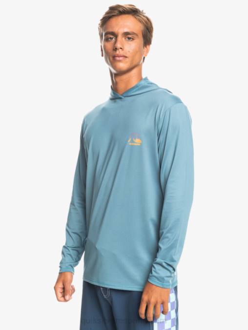 brezo azul provincial playera de surf de manga larga con capucha drag upf 50 D6T4D1834 hombres Quiksilver