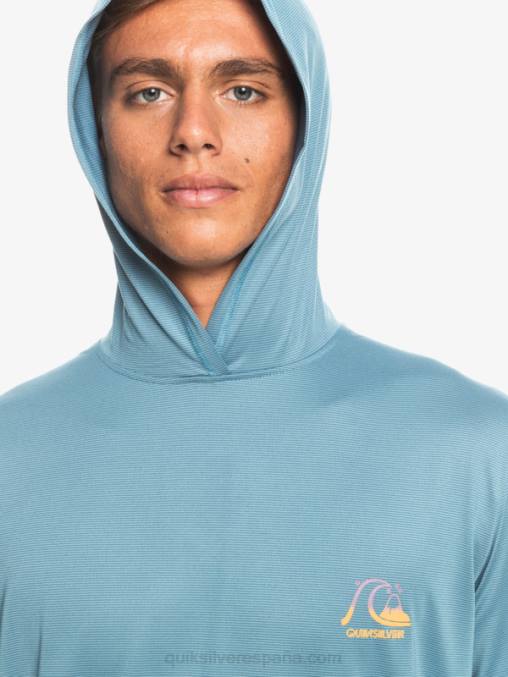 brezo azul provincial playera de surf de manga larga con capucha drag upf 50 D6T4D1834 hombres Quiksilver