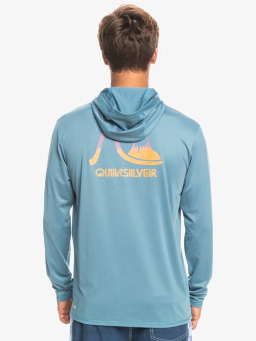 brezo azul provincial playera de surf de manga larga con capucha drag upf 50 D6T4D1834 hombres Quiksilver