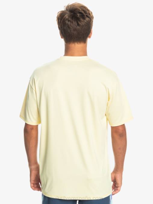 brezo de plátano pálido camiseta de surf heritage heather de manga corta upf 50 D6T4D1131 hombres Quiksilver