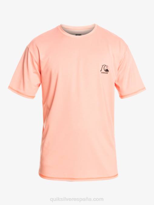 brezo de salmón fresco camiseta de surf heritage heather de manga corta upf 50 D6T4D1130 hombres Quiksilver