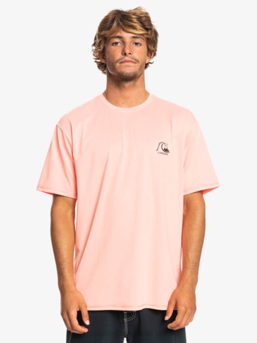 brezo de salmón fresco camiseta de surf heritage heather de manga corta upf 50 D6T4D1130 hombres Quiksilver