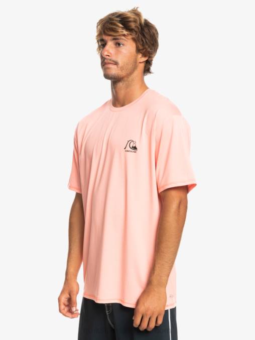 brezo de salmón fresco camiseta de surf heritage heather de manga corta upf 50 D6T4D1130 hombres Quiksilver