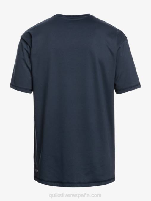 chaqueta azul marino playera de surf de manga corta UPF 50 Solid Streak D6T4D885 hombres Quiksilver