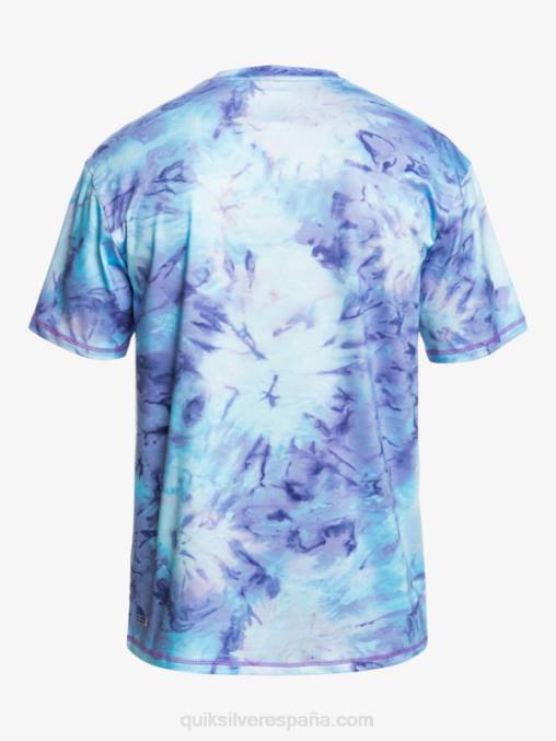 cielo azul camiseta de surf de manga corta digital session upf 50 D6T4D1085 hombres Quiksilver