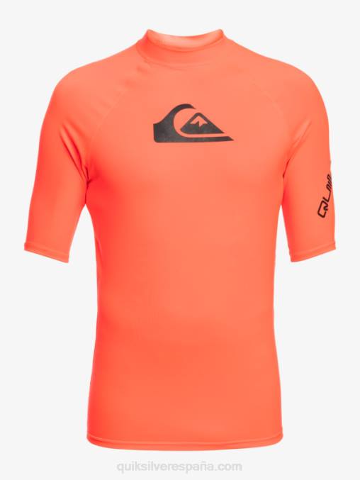 coral ardiente todos los tiempos manga corta upf 50 rashguard D6T4D813 hombres Quiksilver