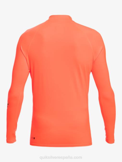 coral ardiente todos los tiempos manga larga upf 50 rashguard D6T4D821 hombres Quiksilver