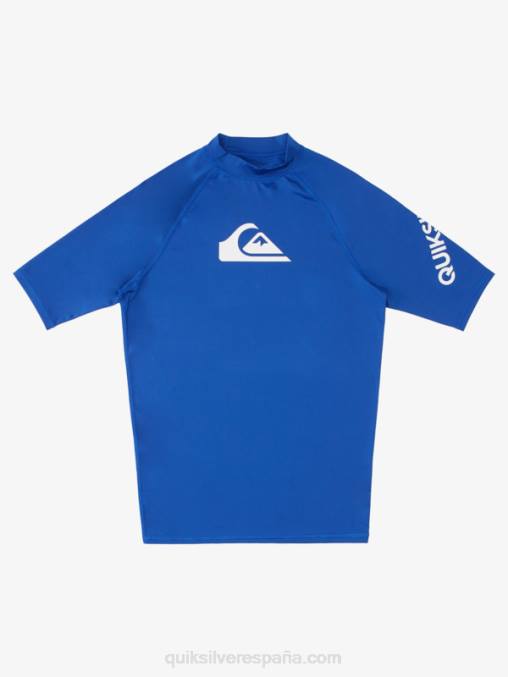 eléctrico real todos los tiempos manga corta upf 50 rashguard D6T4D1264 hombres Quiksilver