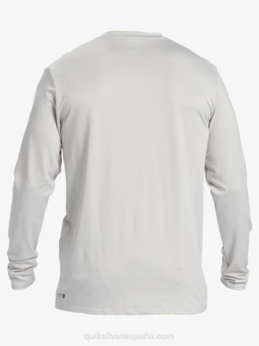 gris violeta playera de manga larga con rayas sólidas upf 50 surf D6T4D840 hombres Quiksilver