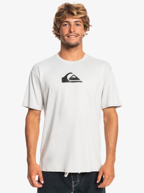 gris violeta playera de surf de manga corta UPF 50 Solid Streak D6T4D884 hombres Quiksilver