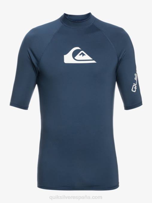 insignias azules todos los tiempos manga corta upf 50 rashguard D6T4D815 hombres Quiksilver